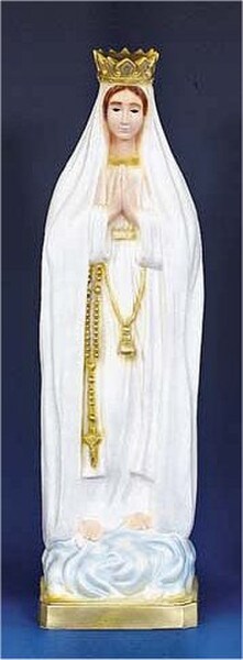 Pilgrim Virgin Mary Statue Colored Yard Art